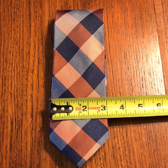 Tommy Hilfiger Silk Diamond Check Tie - Picture 6 of 9